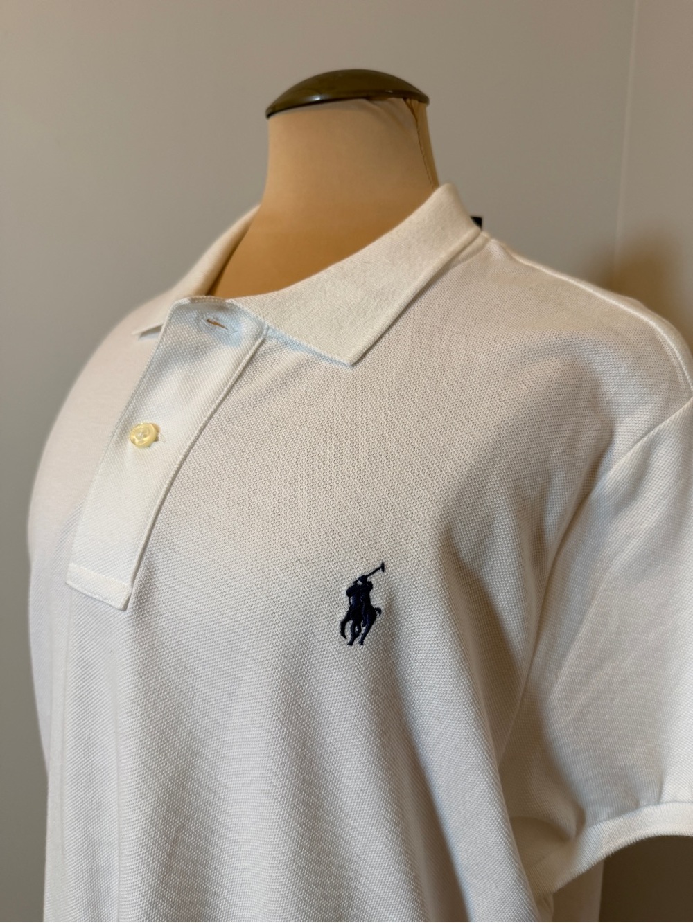NWT Ralph Lauren White Polo Shirt Dress with Navy Pony Logo